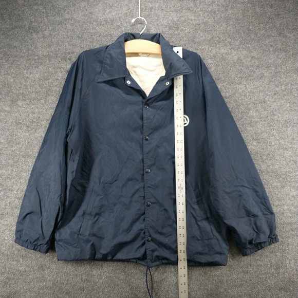 Velva Sheen Bell Telephone Men's Jacket Blue Medium Lined Snap Closure Vintage - Picture 12 of 16